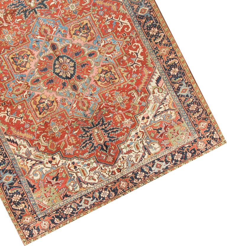 Antique Persian Heriz Rug For Sale at 1stdibs