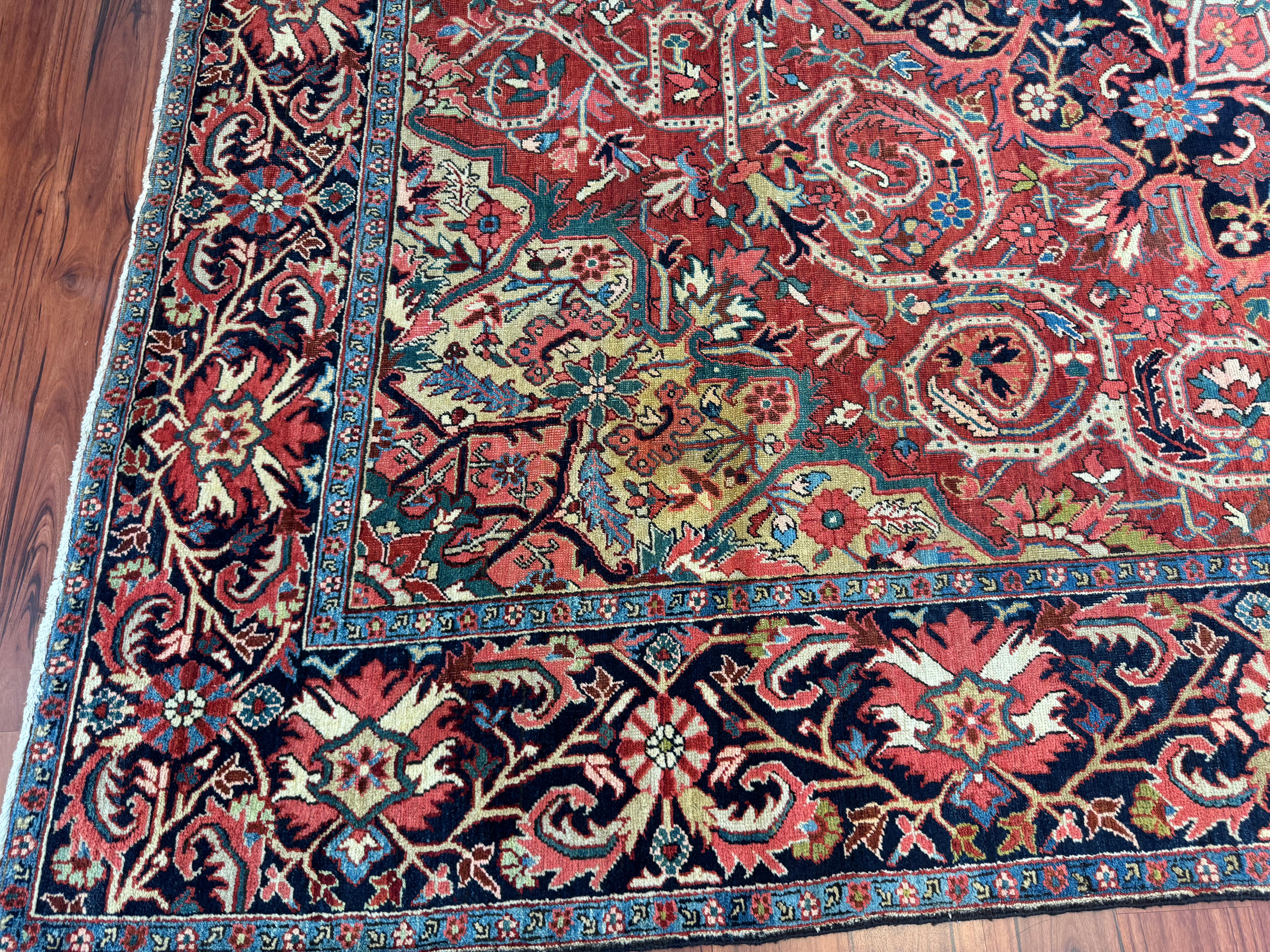 Heriz Serapi Antique Persian Heriz Rug For Sale