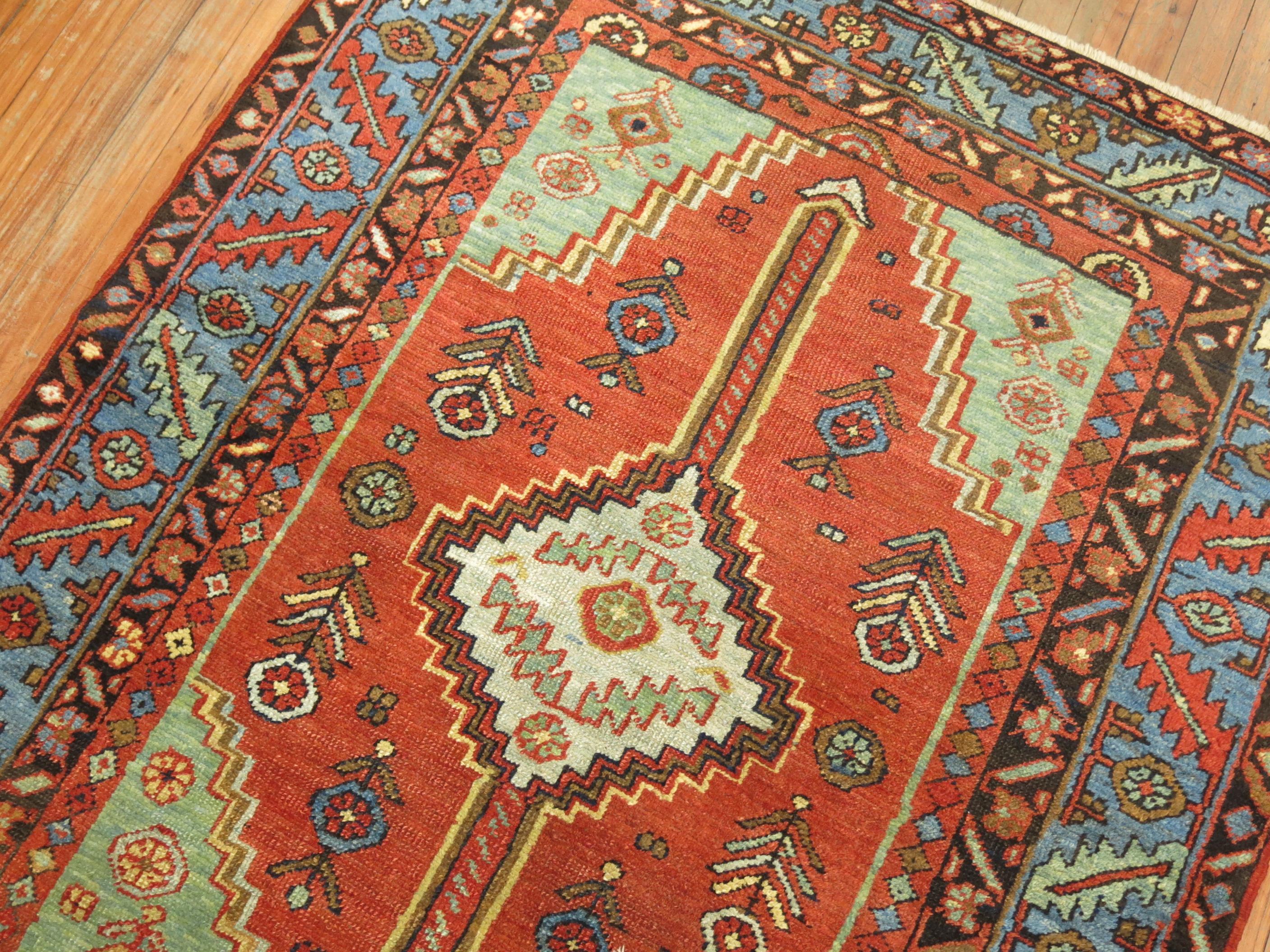 Tudor Antique Persian Heriz Rug For Sale