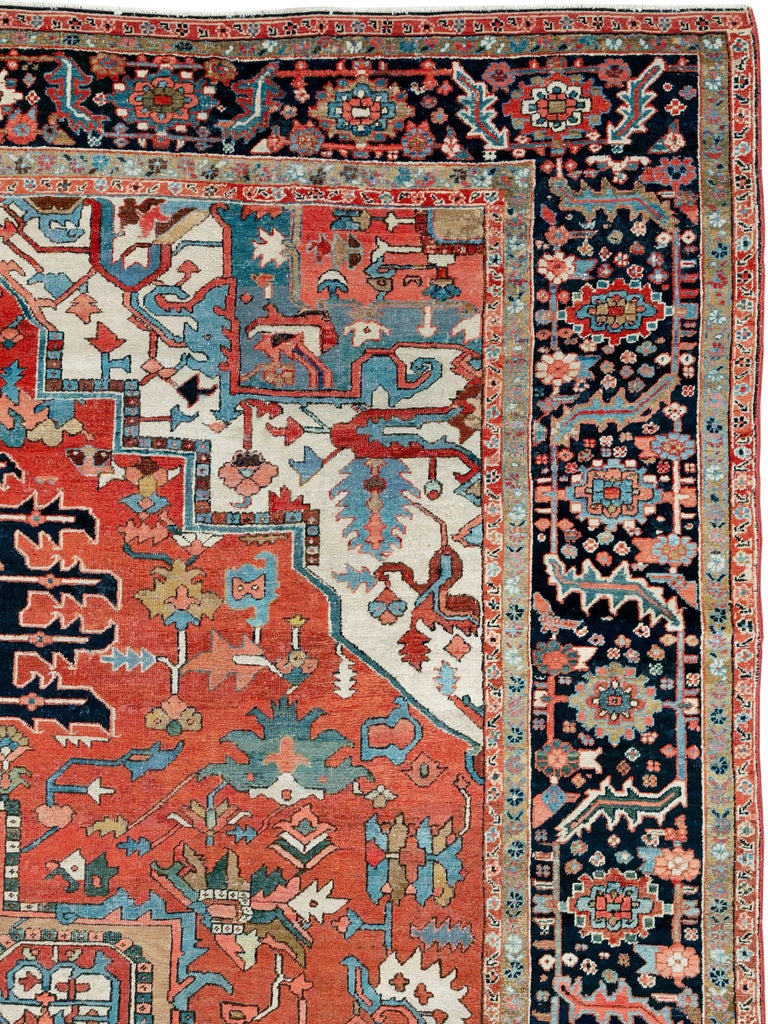 Antique Persian Heriz Rug For Sale at 1stdibs