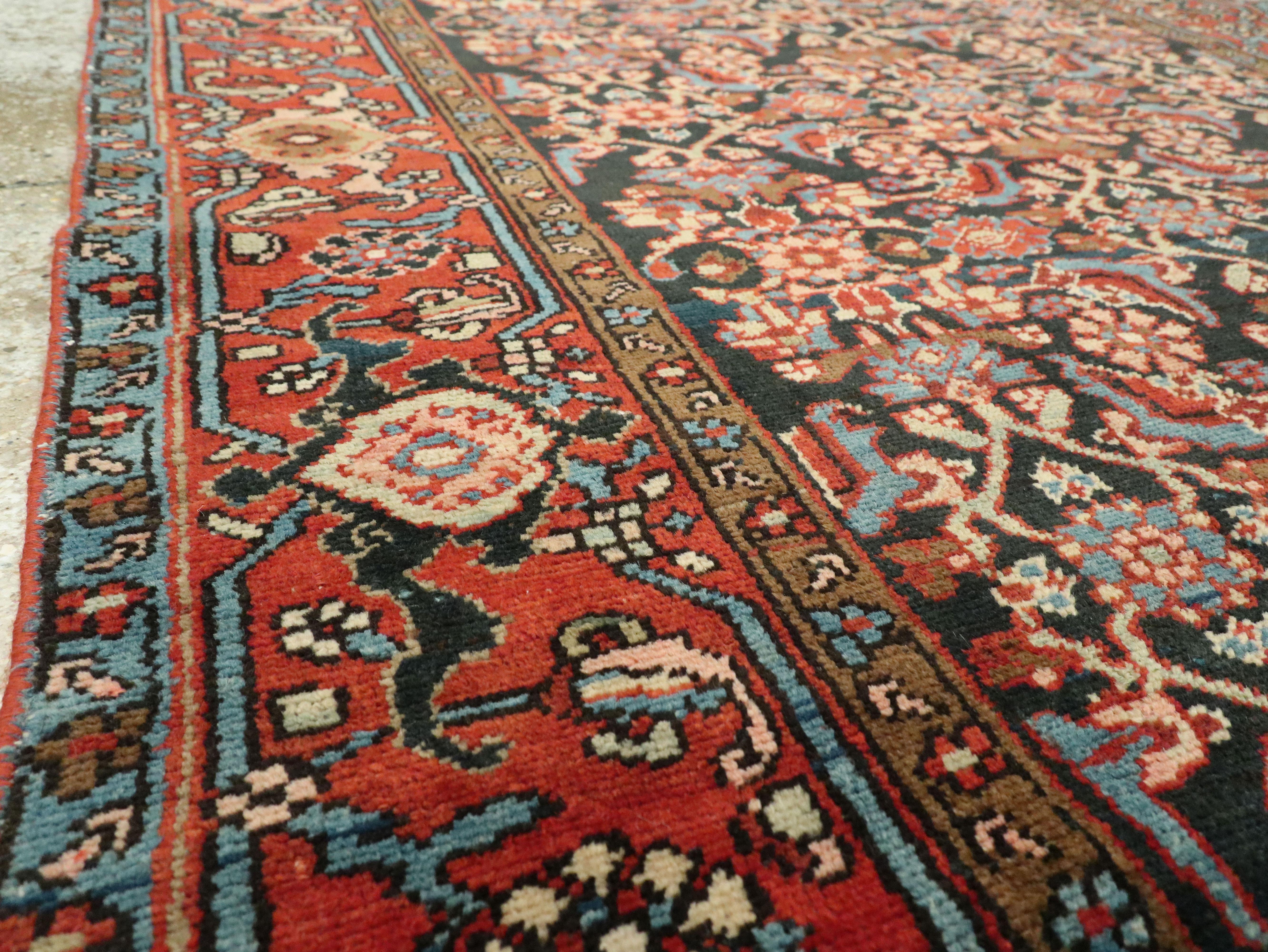 Wool Antique Persian Heriz Rug