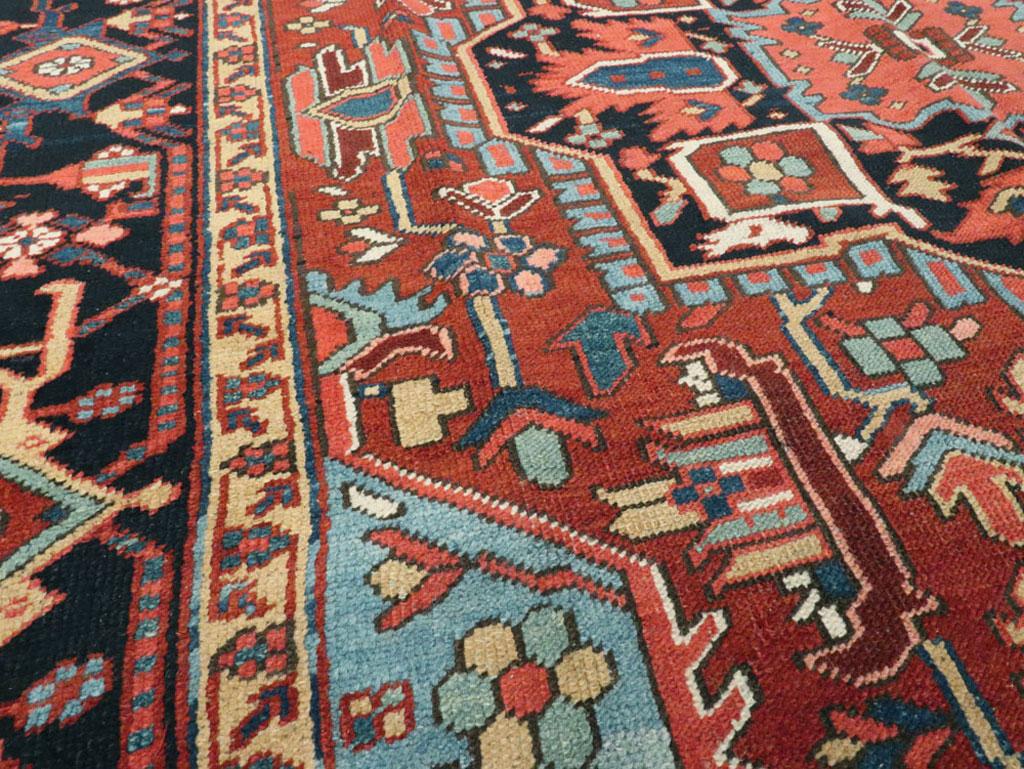 20th Century Antique Persian Heriz Rug