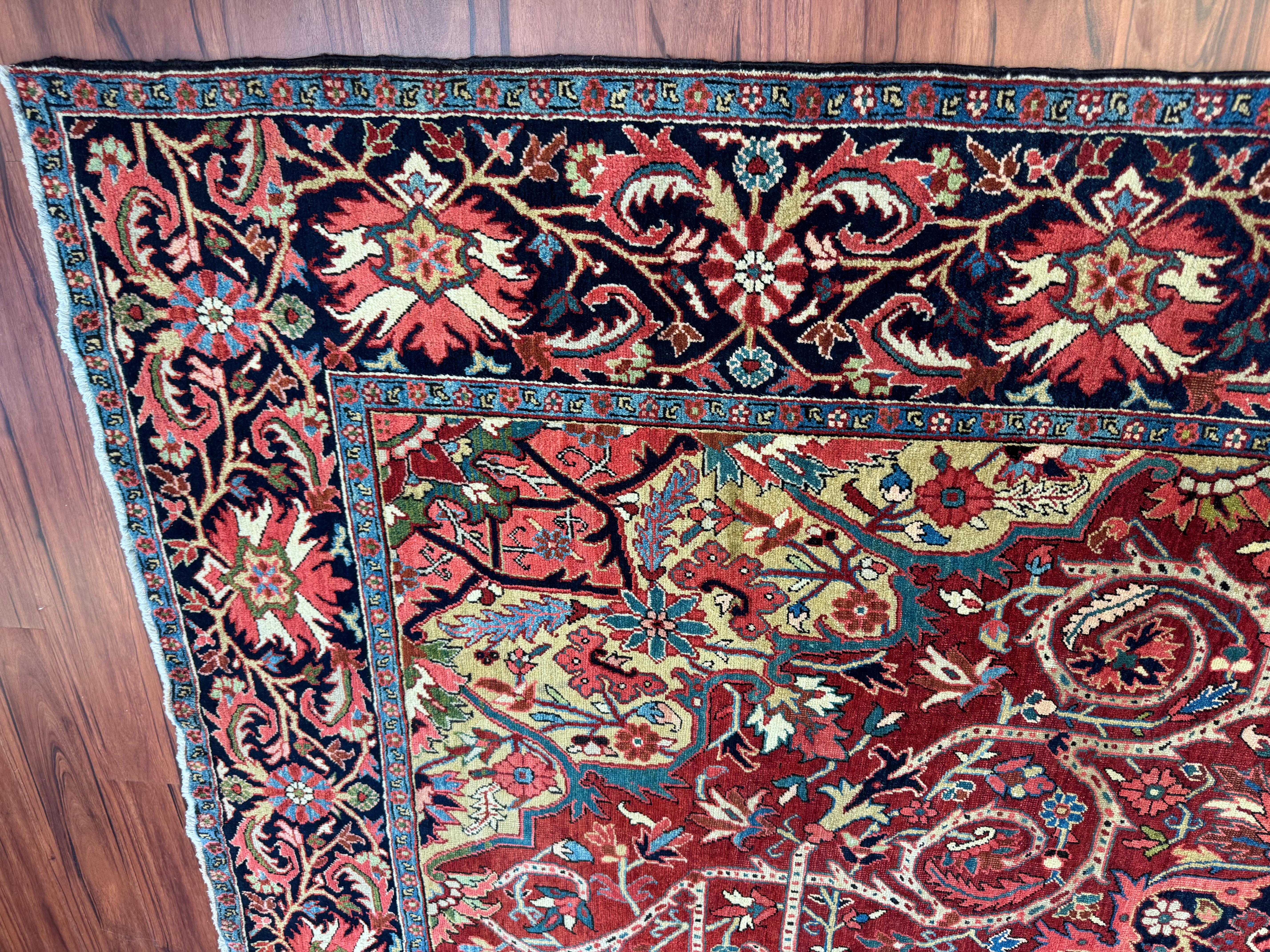 Antique Persian Heriz Rug For Sale 1