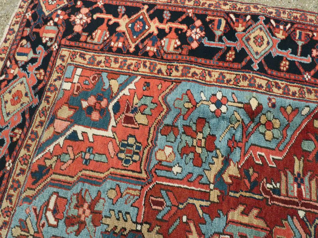 Wool Antique Persian Heriz Rug