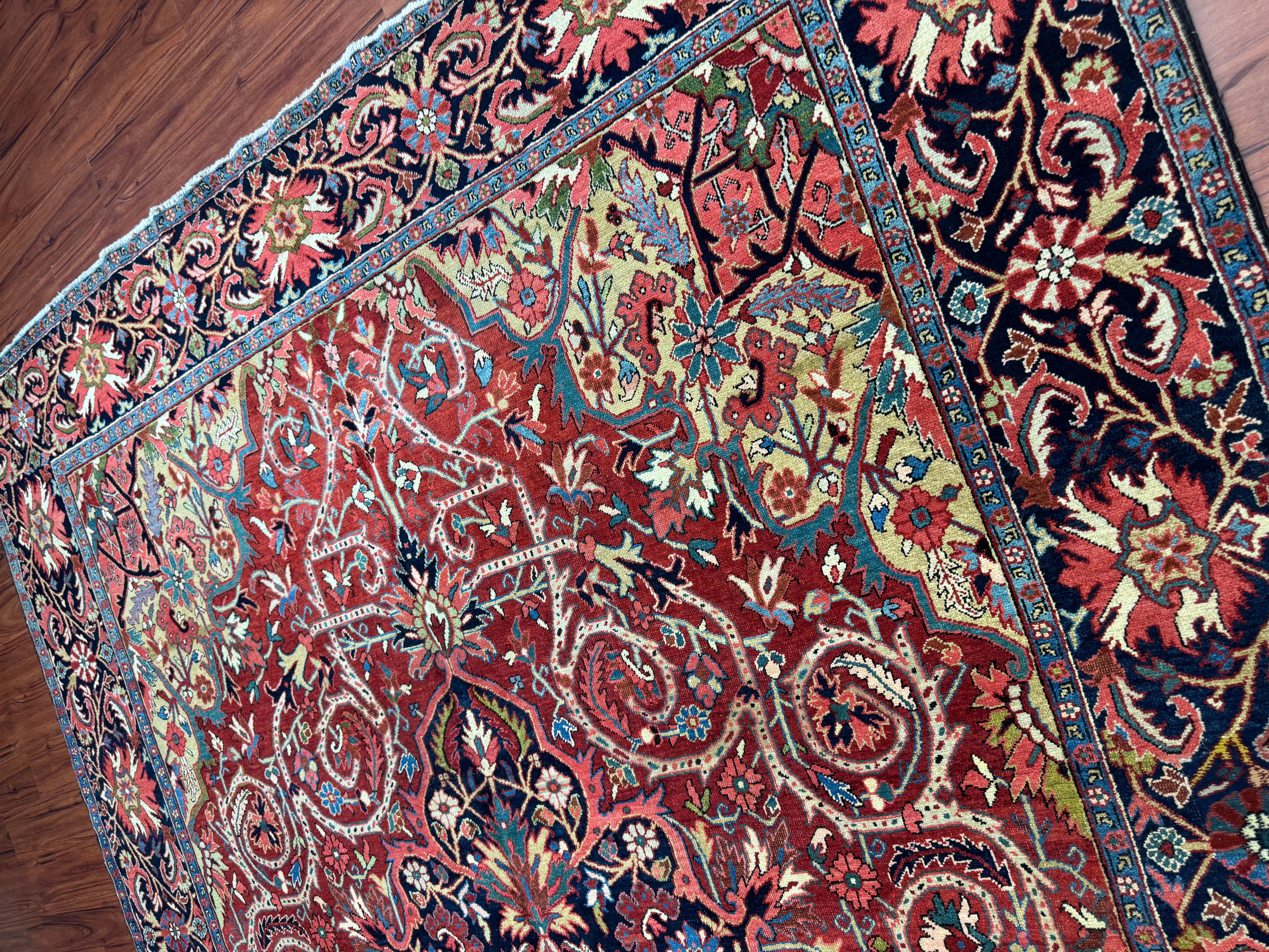 Antique Persian Heriz Rug For Sale 2