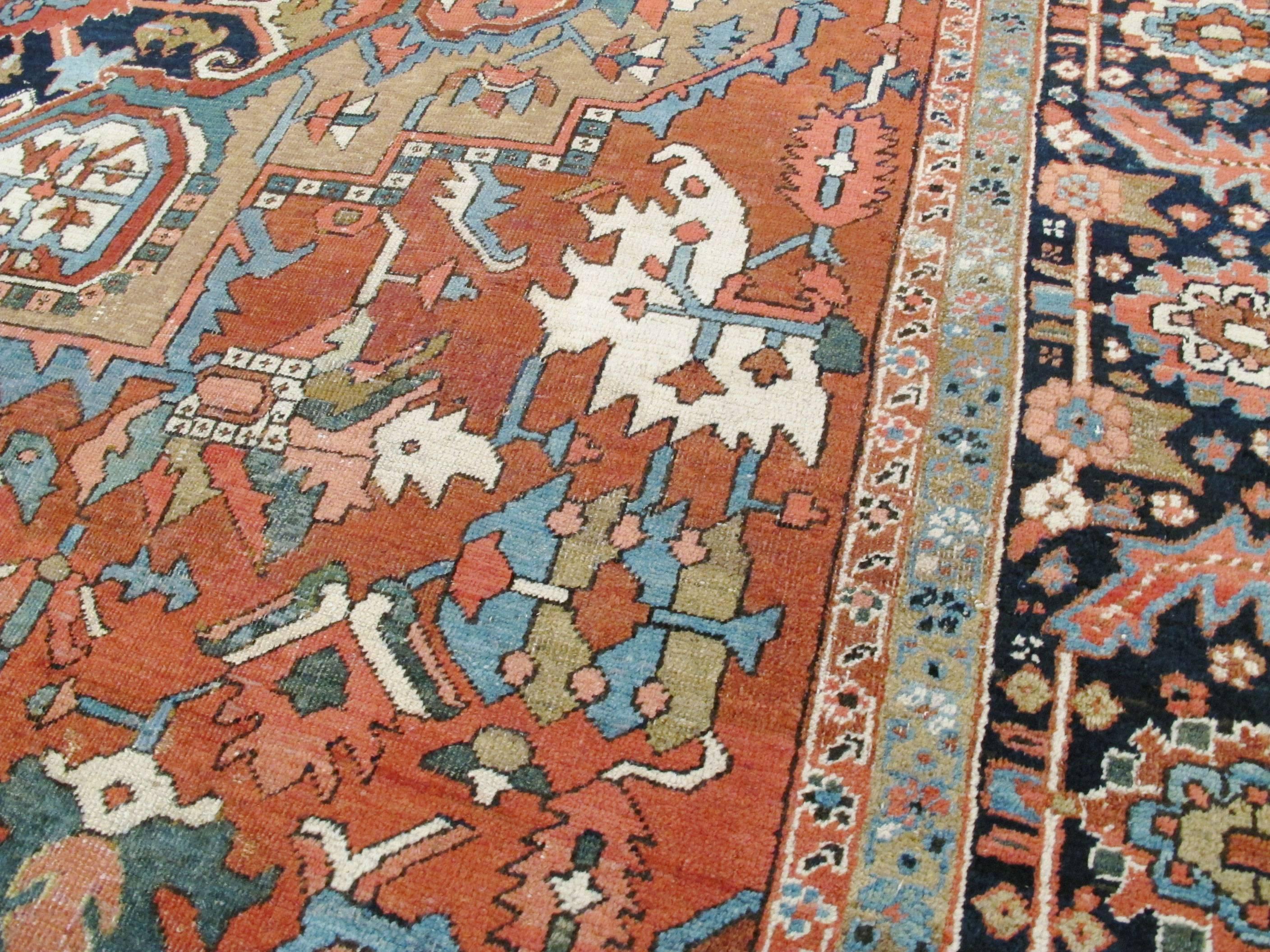 Antique Persian Heriz Rug 2