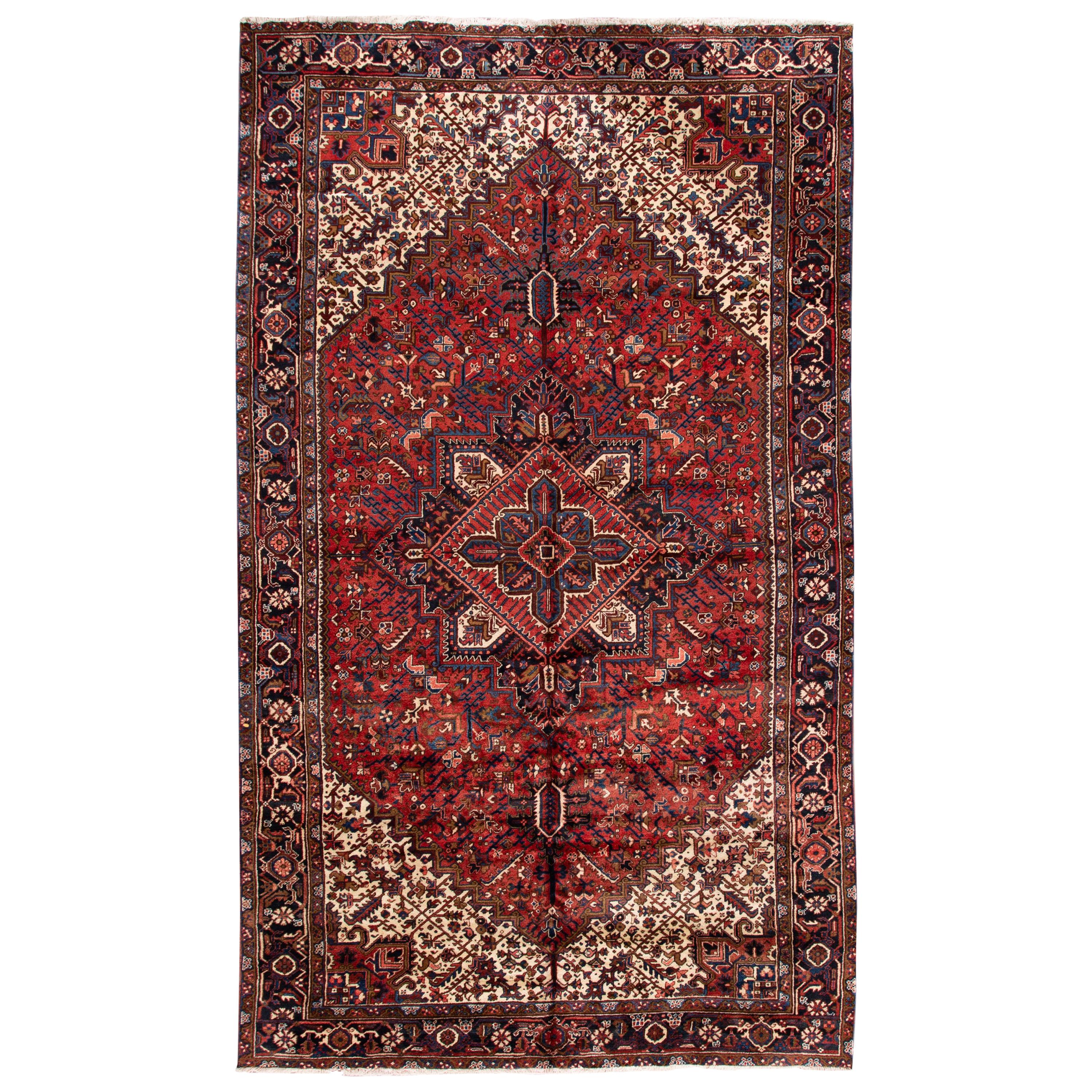 Antique Persian Heriz Rug For Sale at 1stDibs