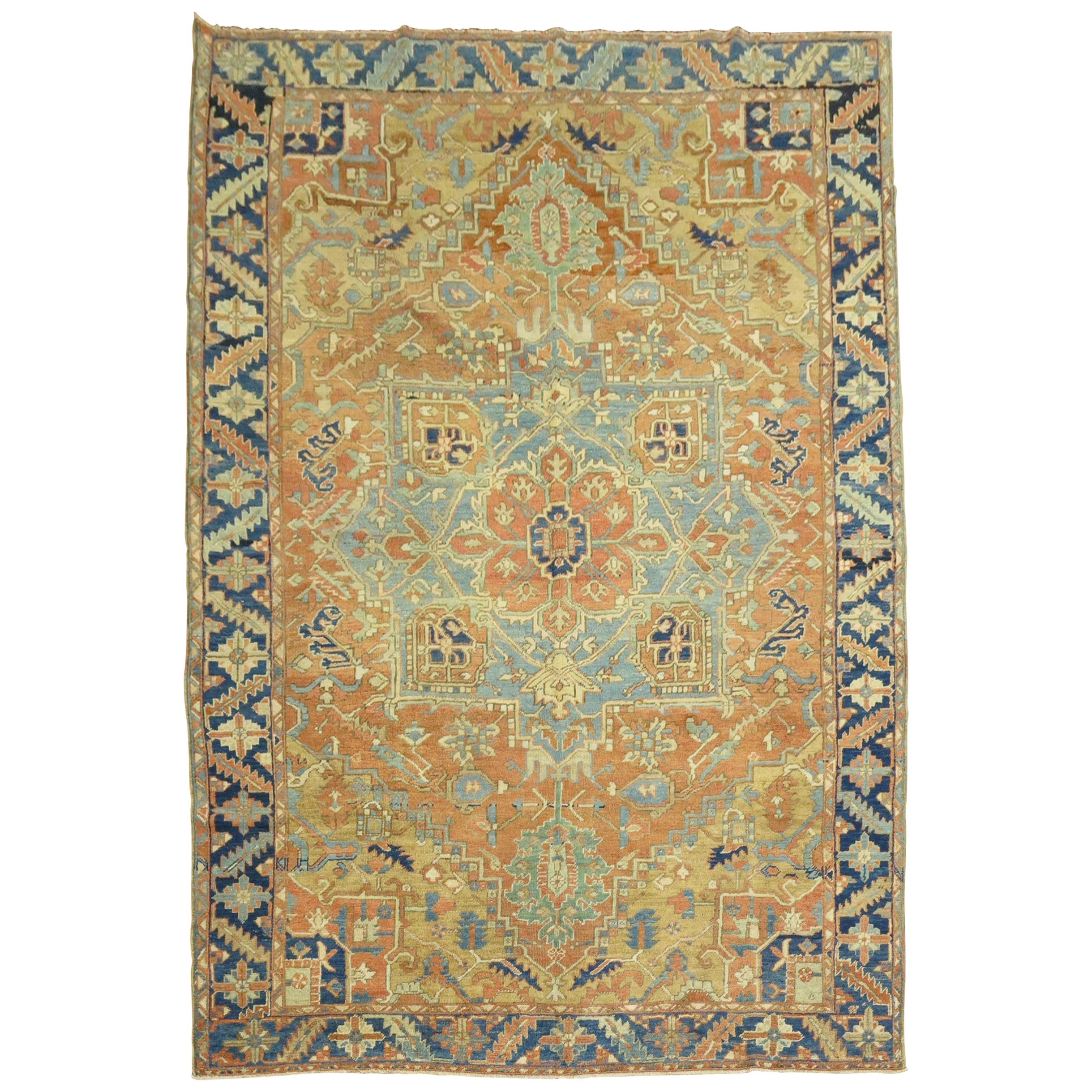 Antique Persian Heriz Rug