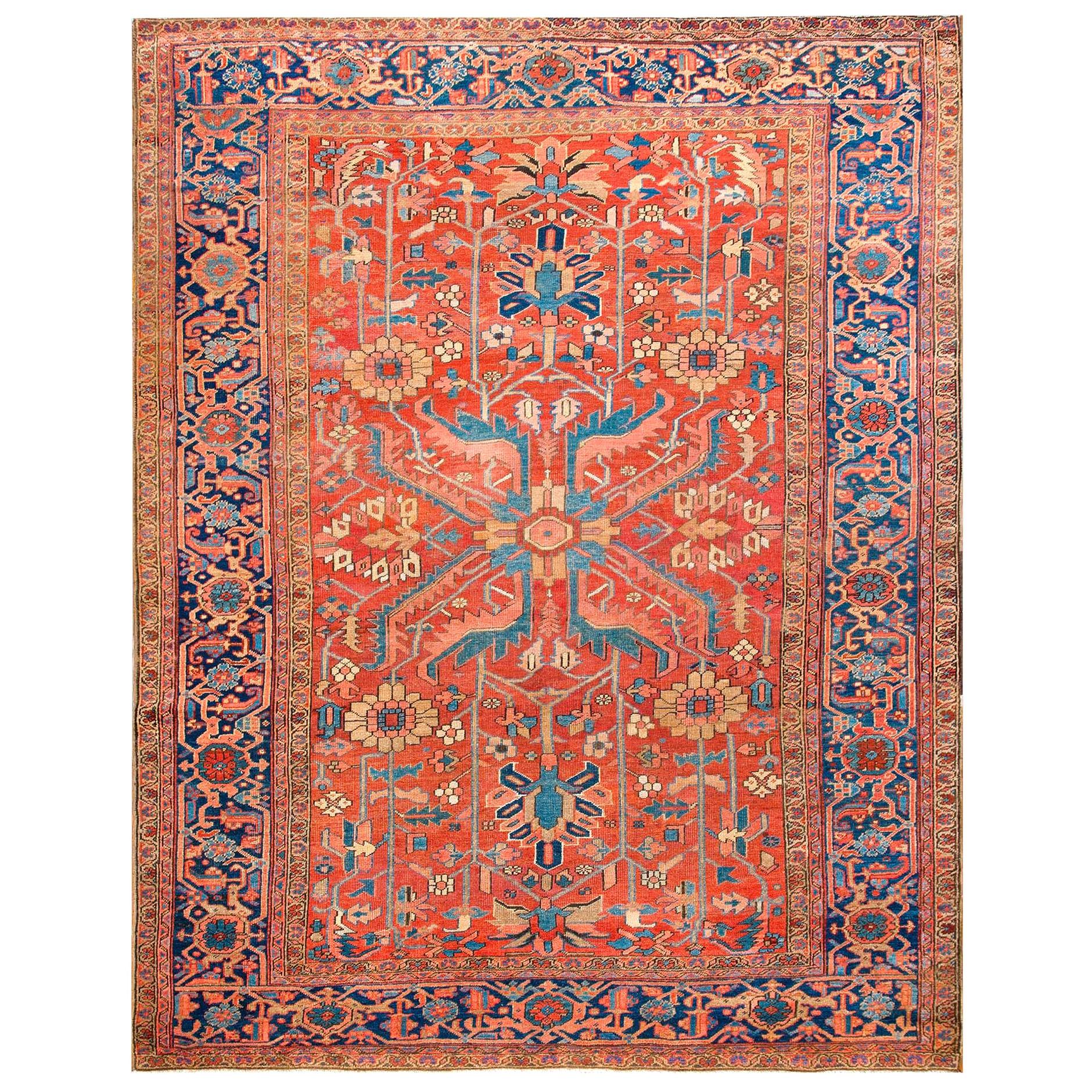 Antique Persian Heriz Rug at 1stDibs