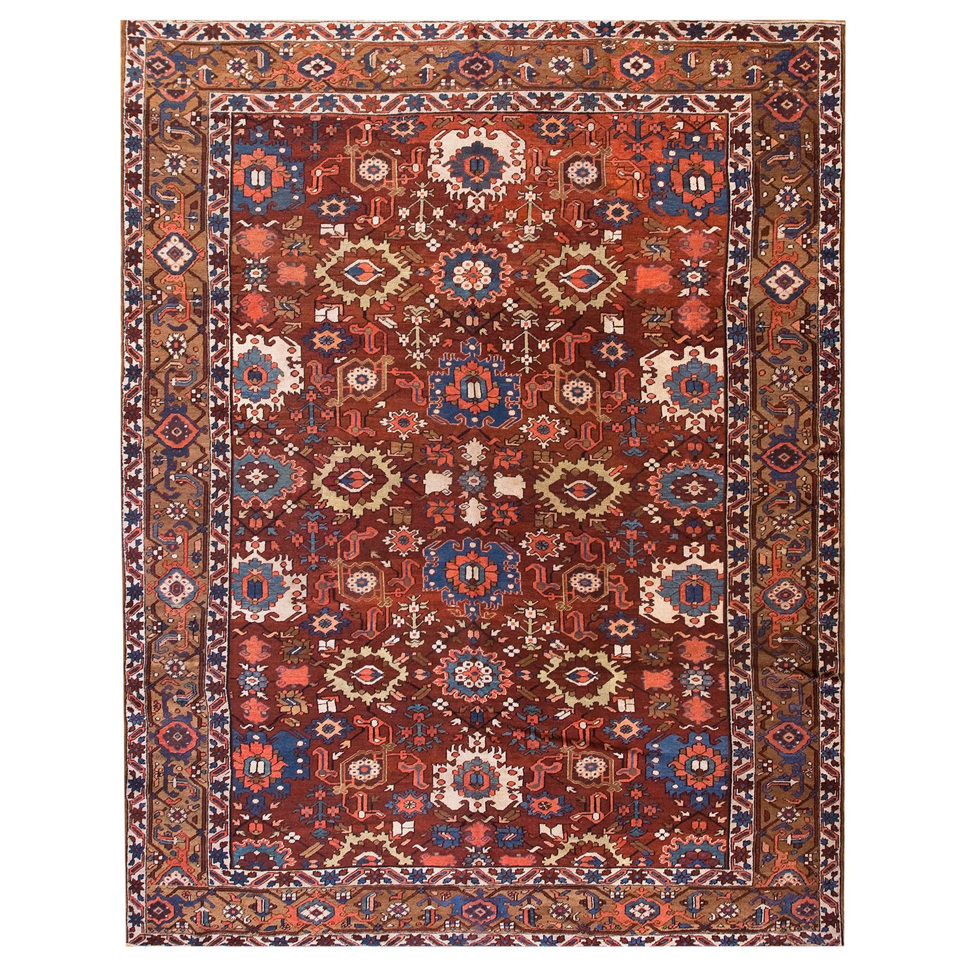 Late 19th Century N.W. Persian Heriz Carpet ( 9'3" x 12' - 282 x 366 )
