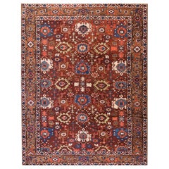 Antique Late 19th Century N.W. Persian Heriz Carpet ( 9'3" x 12' - 282 x 366 )