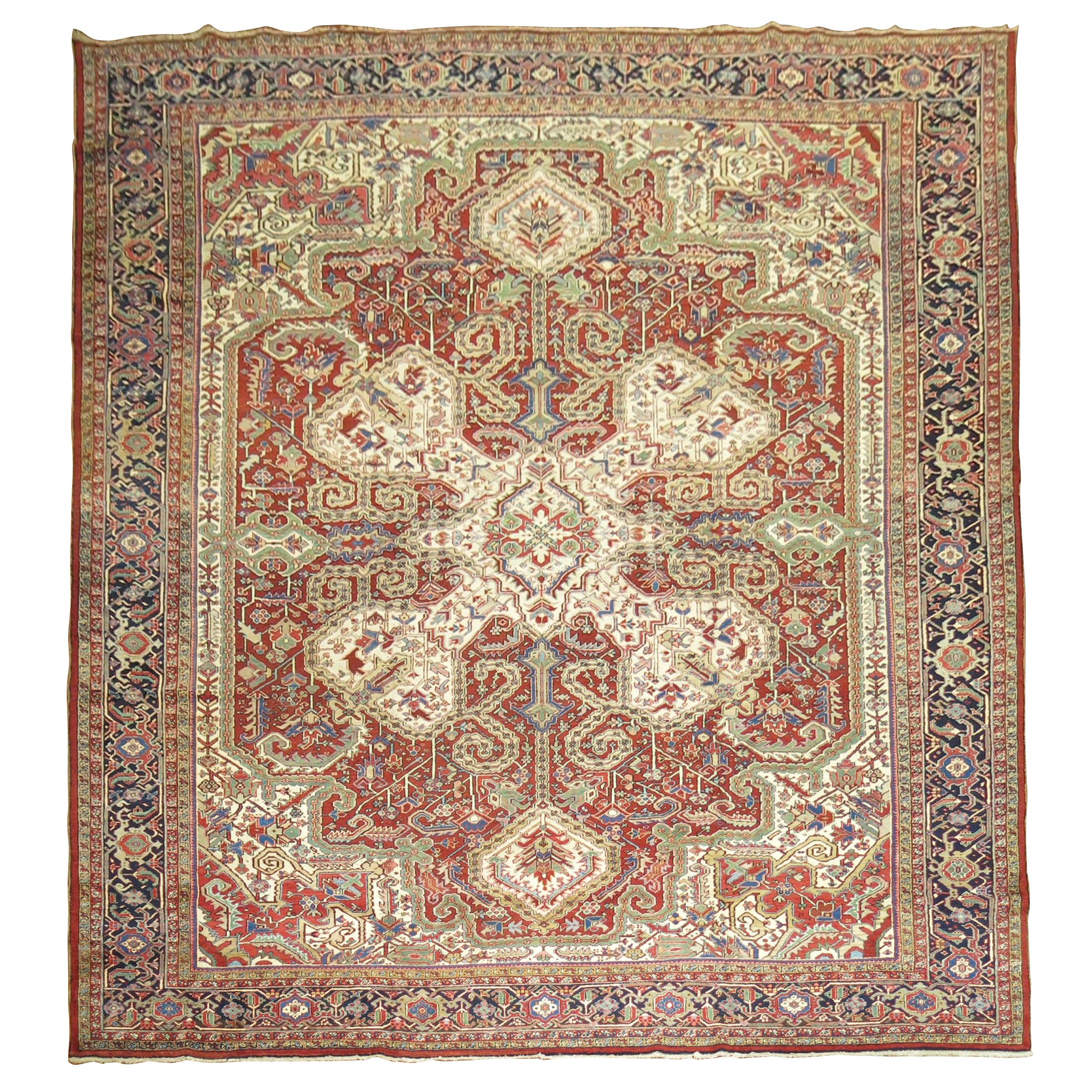 Antique Persian Heriz Rug