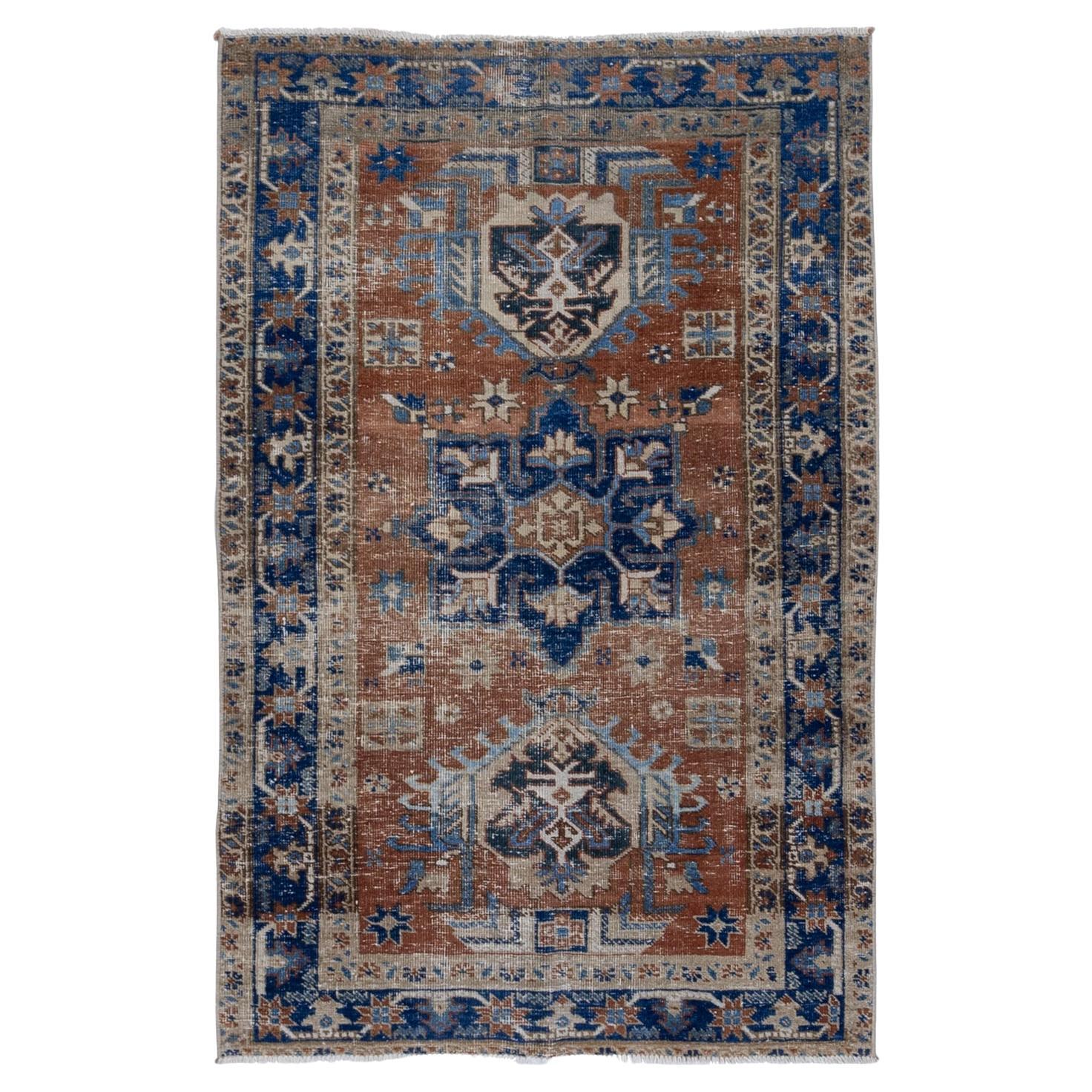 Antique Persian Heriz Rug For Sale at 1stDibs