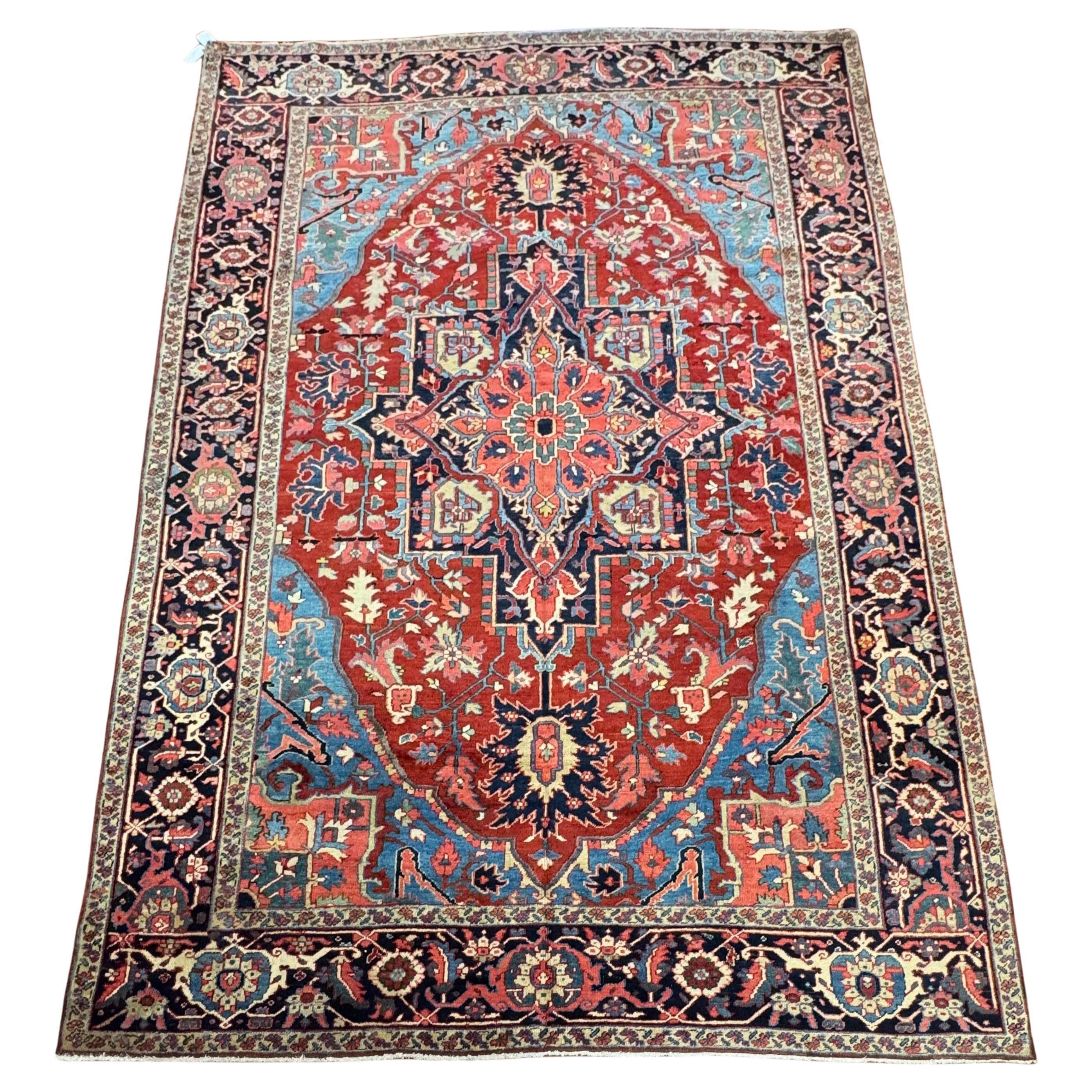 Antique Persian Heriz Rug