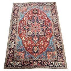 Antique Persian Heriz Rug