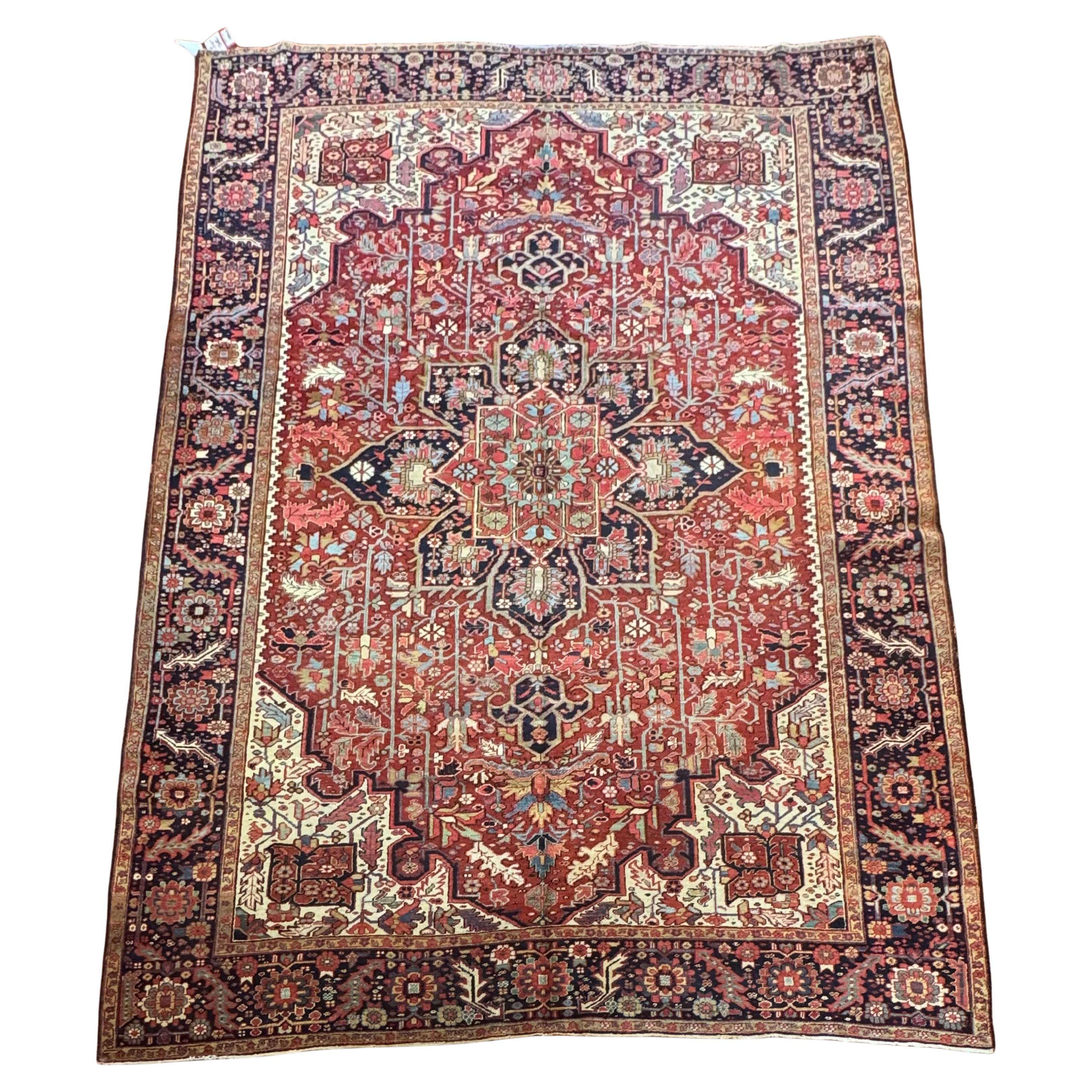 Antique Persian Heriz Rug