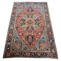 Antique Persian Heriz Rug