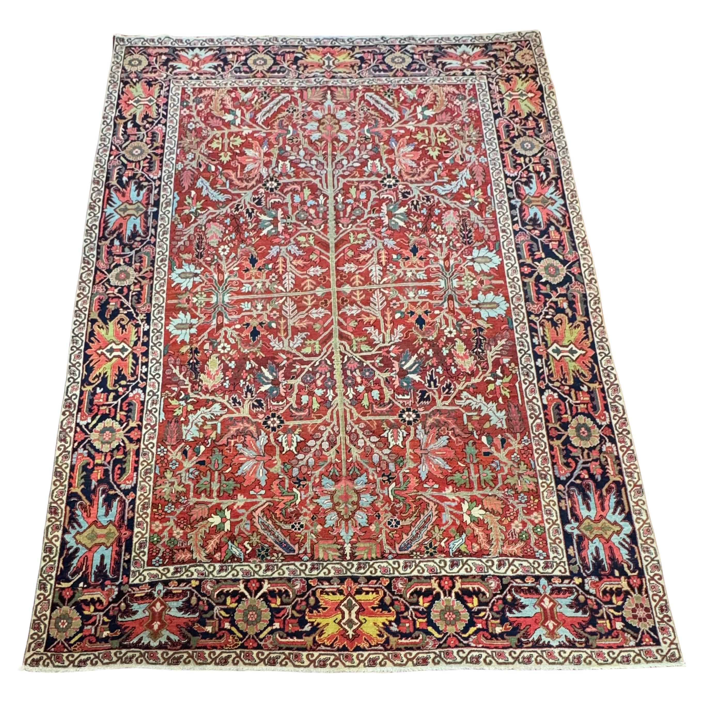 Antique Persian Heriz Rug