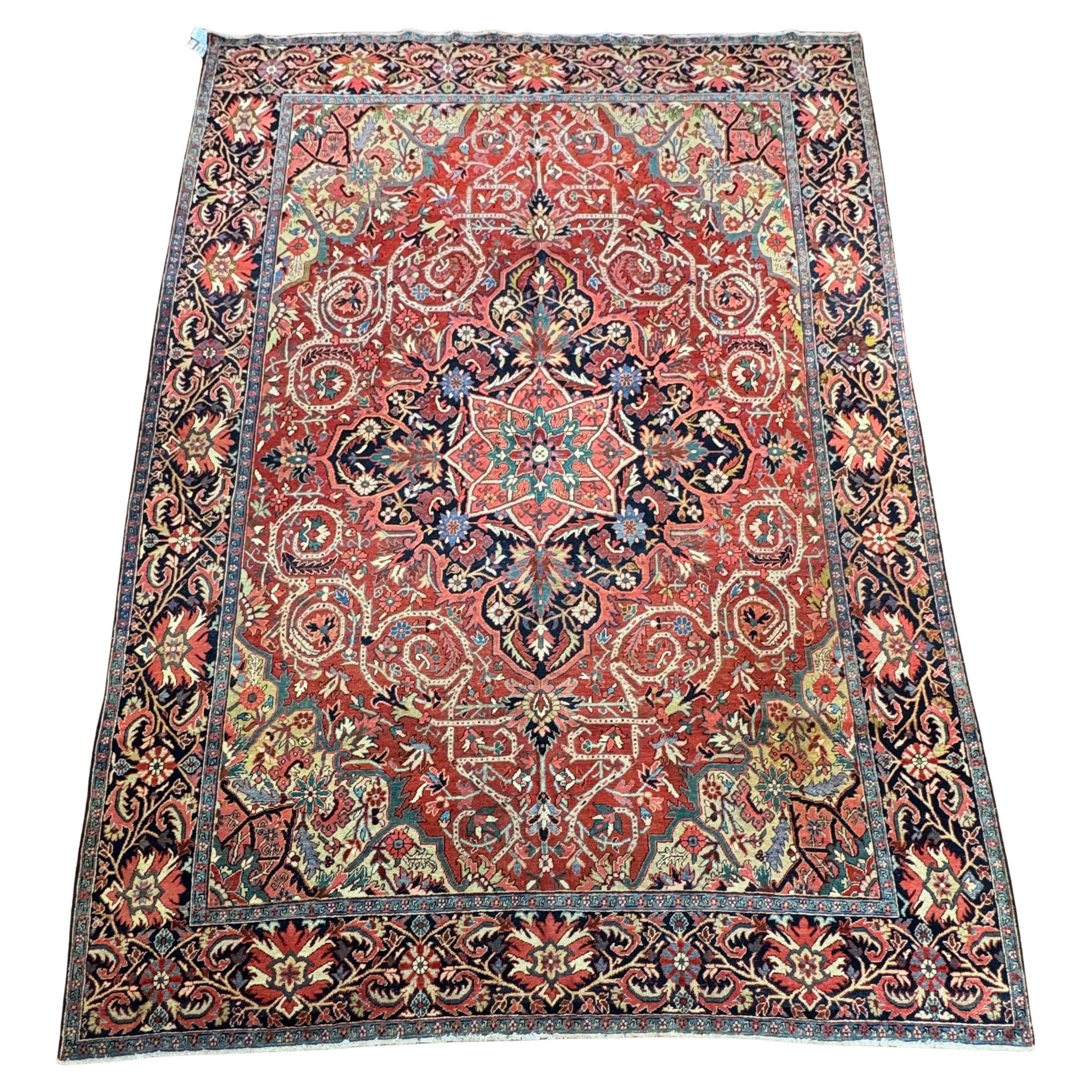 Antique Persian Heriz Rug