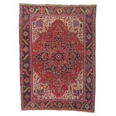 Antique Persian Heriz Rug