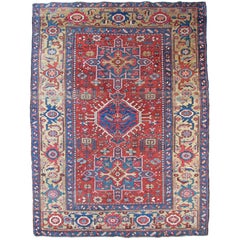 Antique Persian Heriz Rug, in Exceptional Condition