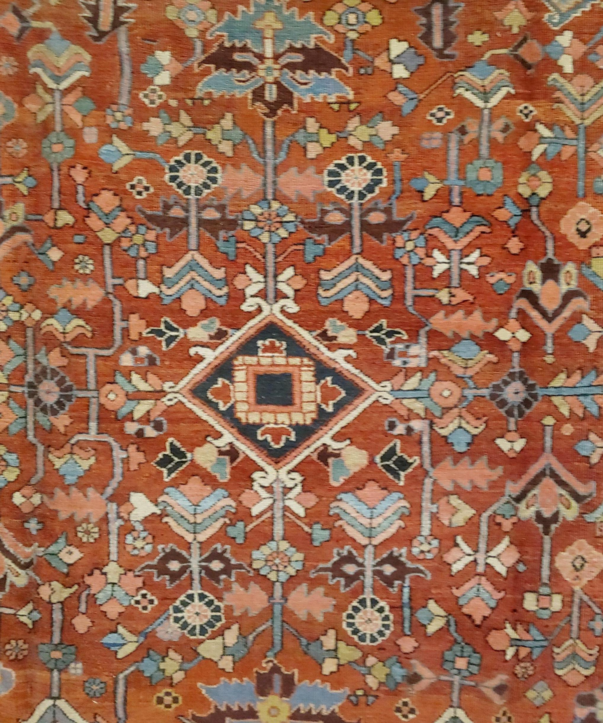 rust colored rugs