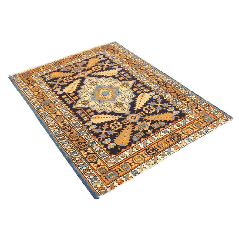 Heriz Serapi Tapis persan ancien Heriz - Taille : 4 pieds 6 po. x 3 pieds 6 po. en vente