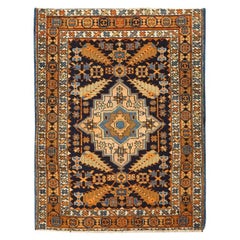 Antique Persian Heriz Rug - Size: 4ft 6in x 3ft 6in