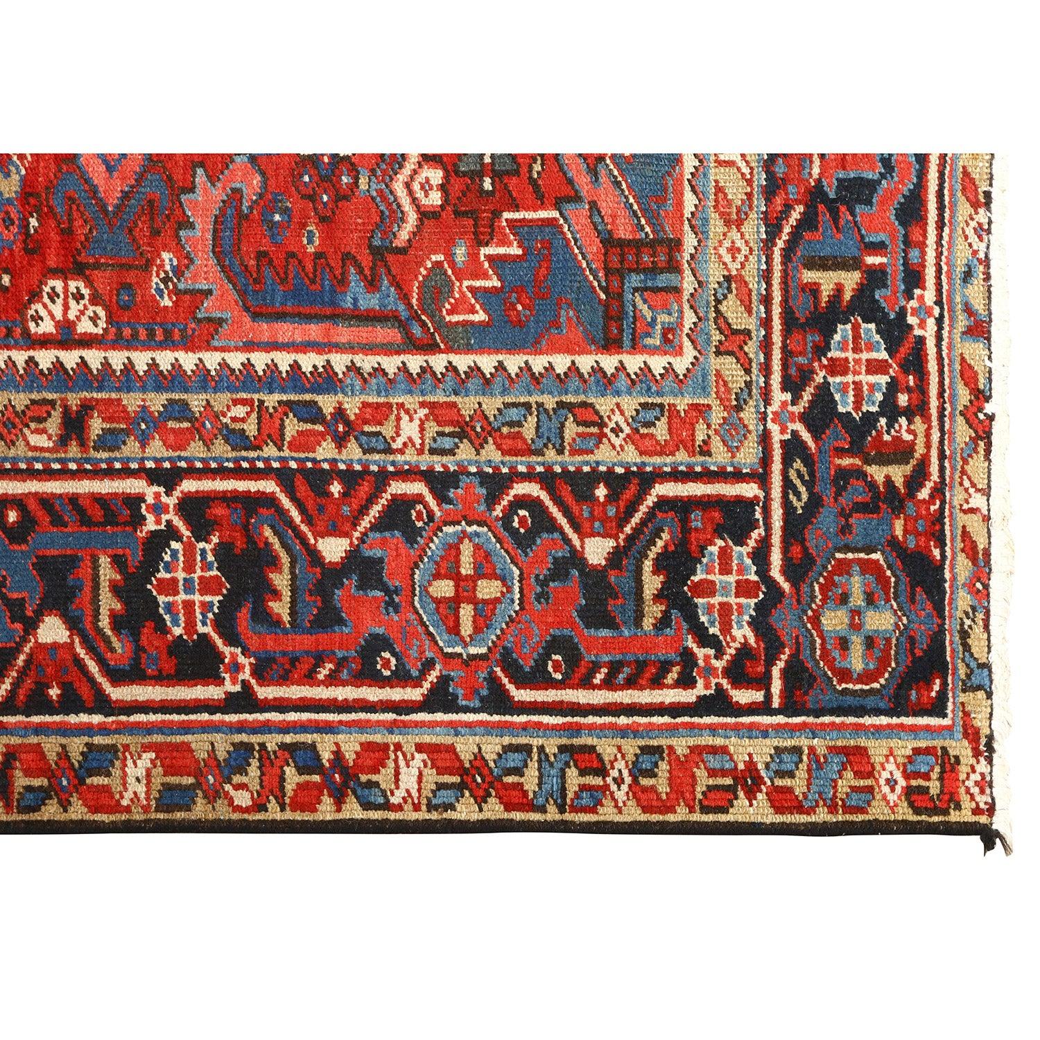 A Heriz rug is a type of Persian rug that originates from the Heriz region in northwestern Iran, near the city of Tabriz. Known for their bold designs, durable construction, and vibrant colors, Heriz rugs are among the most recognized and