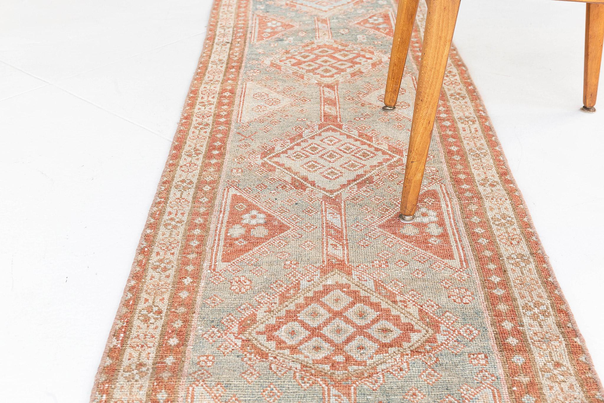 Early 20th Century Antique Persian Heriz Runner 28437 For Sale