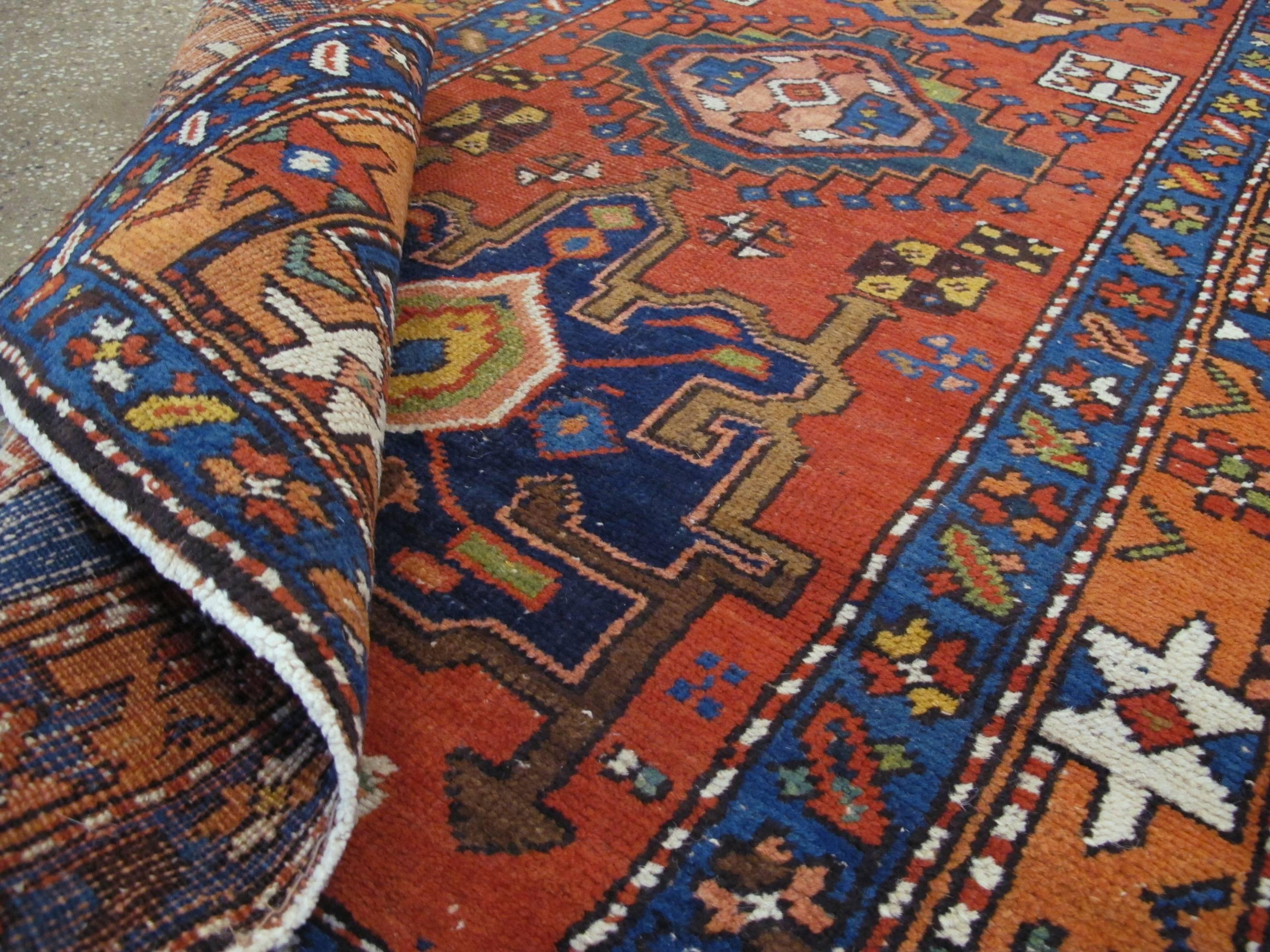 Antique Persian Heriz Runner For Sale 4