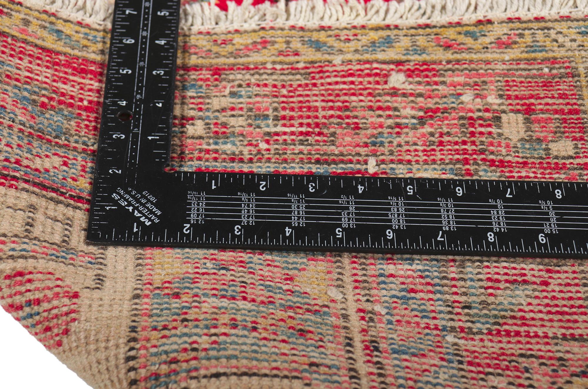 Hand-Knotted Antique Persian Heriz Runner For Sale