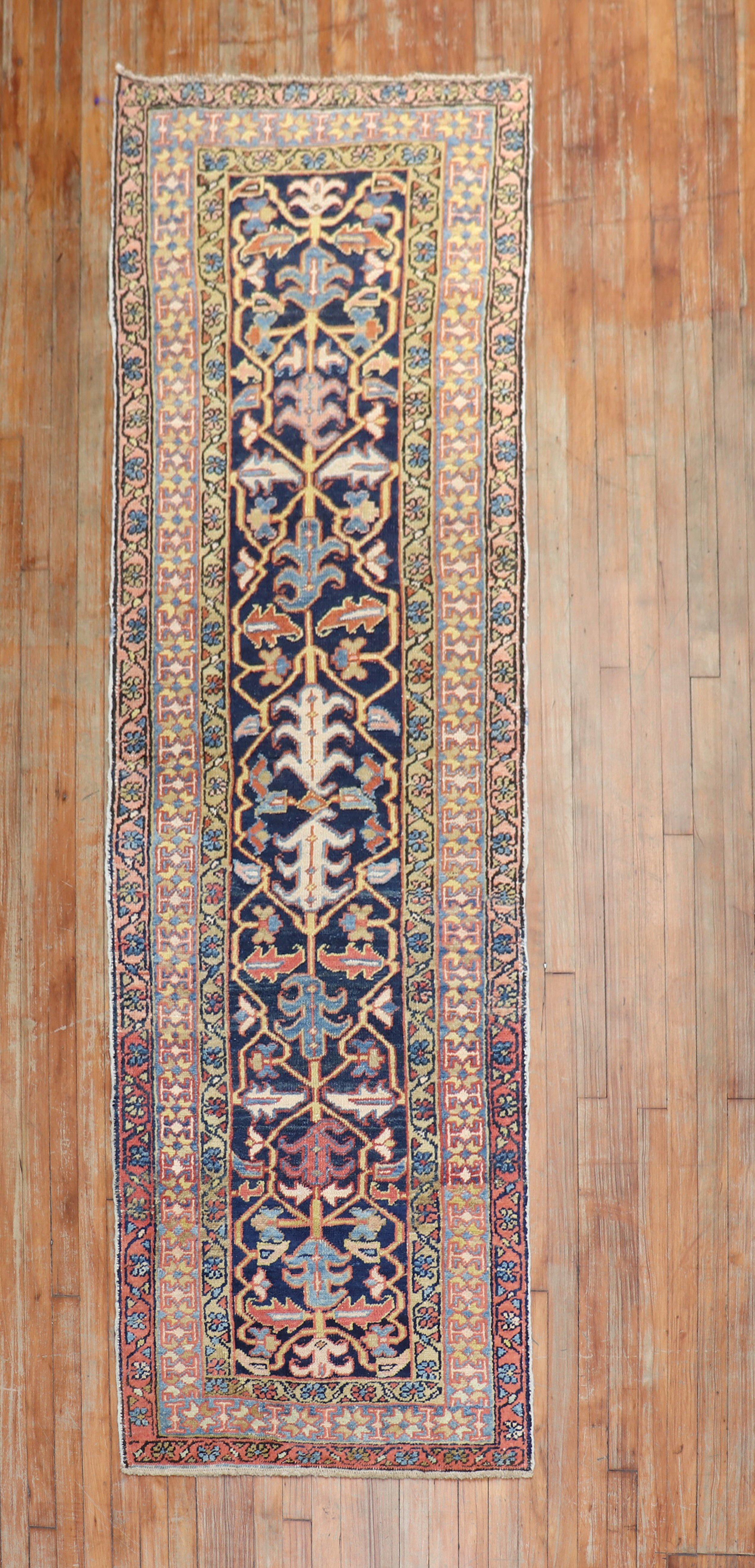  Antique Persian Heriz Runner For Sale 1