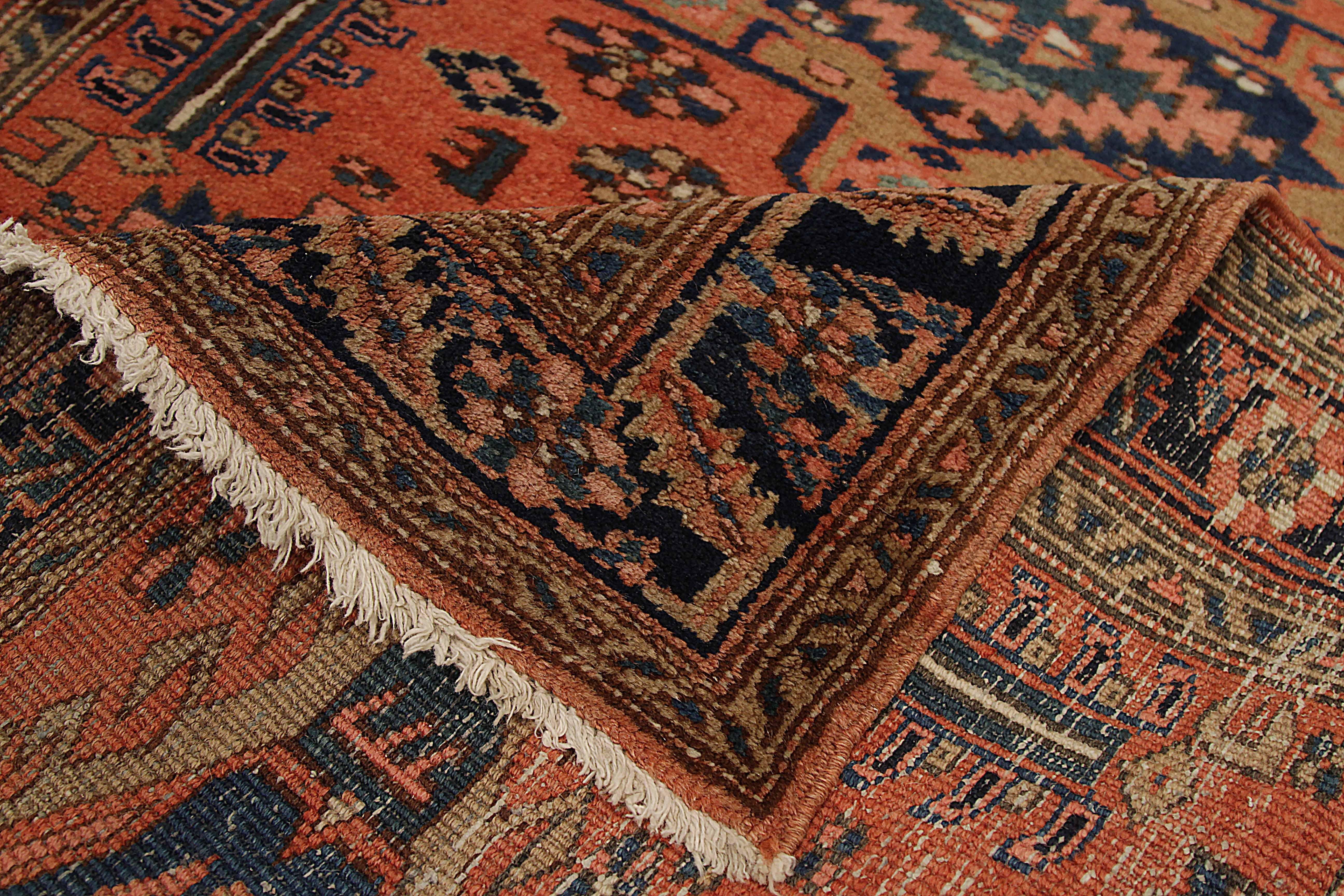 20th Century Antique Persian Heriz Runner Rug For Sale