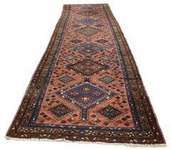 Antique Persian Heriz Runner, Traditional Hallway Runner