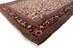 Antique Persian Heriz Runner with Tudor Manor House Style