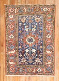 Zabihi Collection Antique Persian Heriz Scatter Rug