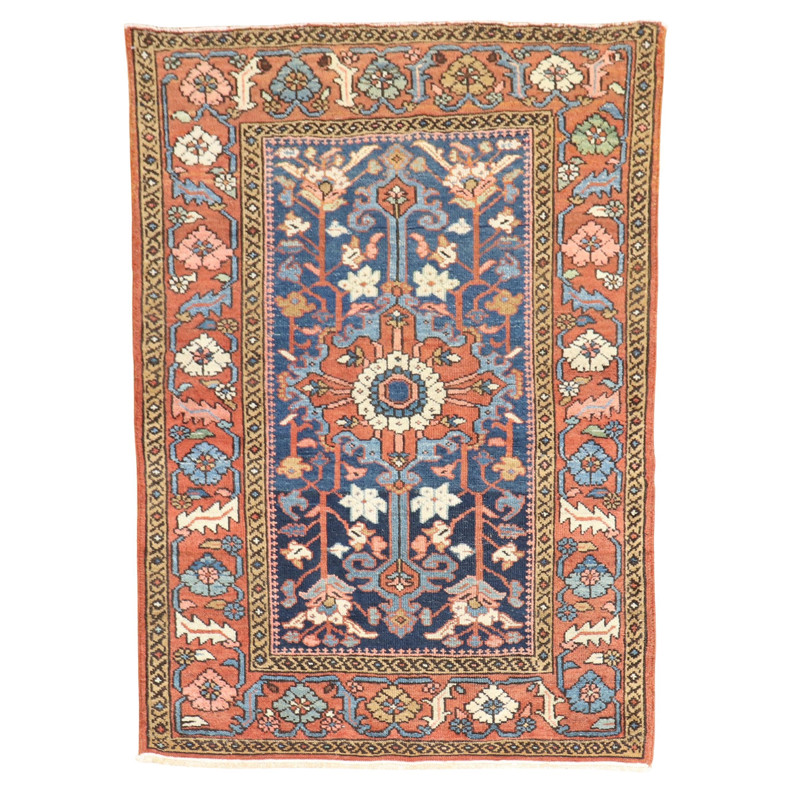 Antiker persischer Heriz-Schmuckteppich