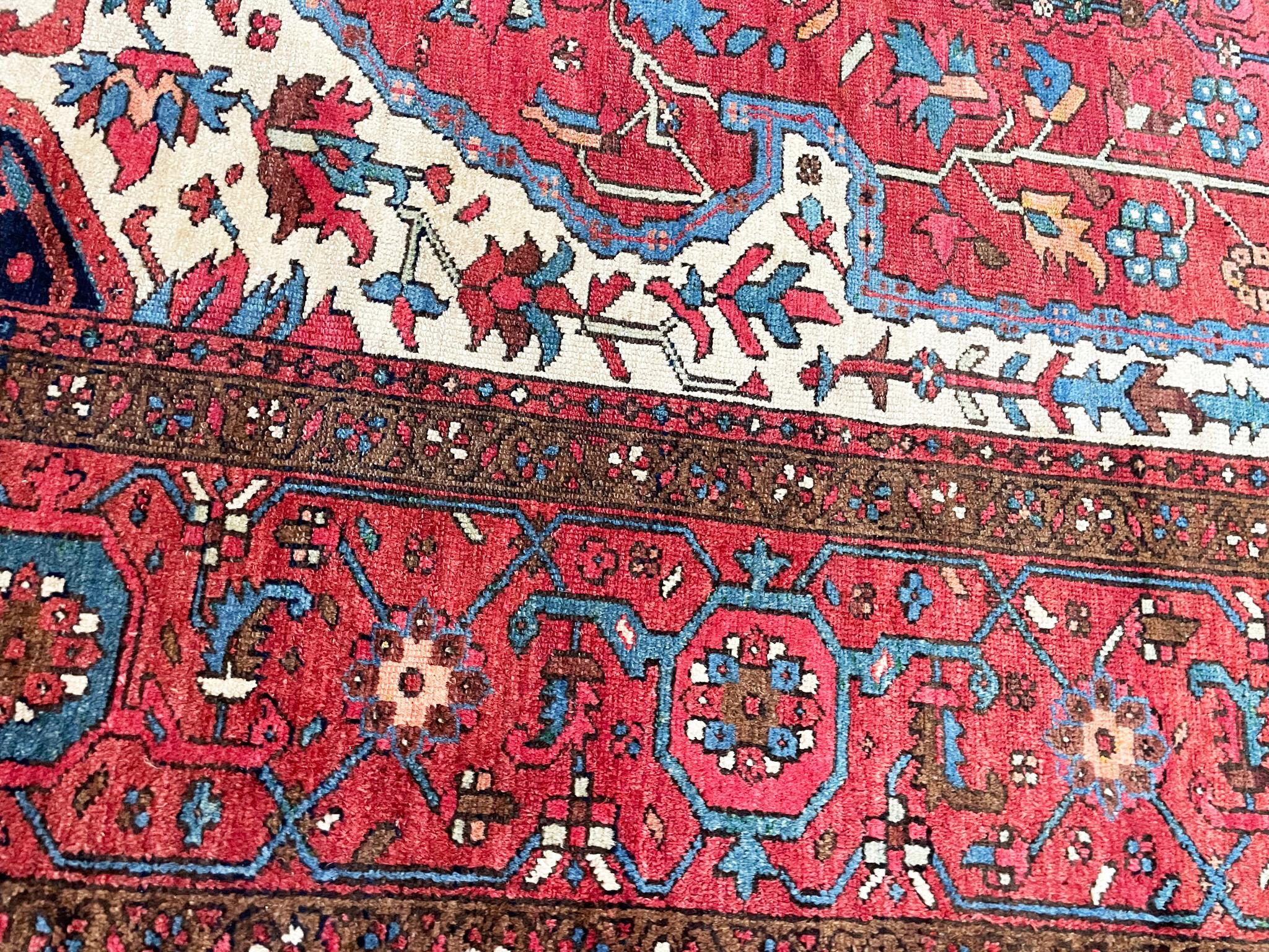 Antique Persian  Heriz/Serapi Carpet, circa-1910 #17402 For Sale 3