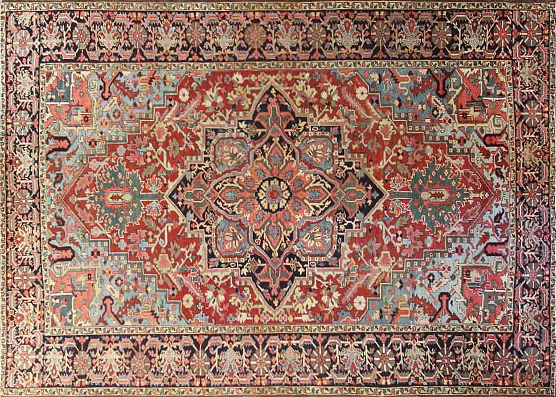 Größe
11 ft 7 in x 8 ft 3 in 
Beschreibung
ANTIQUE nordwestlichen PERSIAN HERIZ Teppich. Ungefähres Datum: 1920. Mit traditionellem geometrischem und medaillonartigem Design. Hergestellt aus naturgefärbter Wolle. 
Eine charmante Multi Farbe