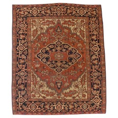Antique Persian Heriz/Serapi Rug 5'1" x 6’1"
