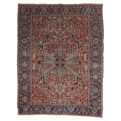 Antique Persian Heriz Serapi Rug 8'11" x 11’7”