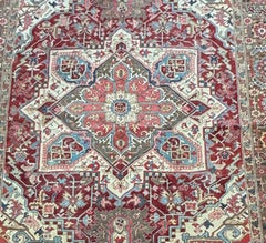 Antique Persian Heriz Serapi rug