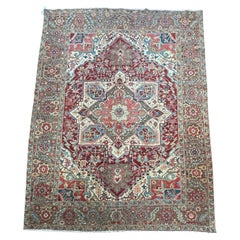 Antique Persian Heriz Serapi rug