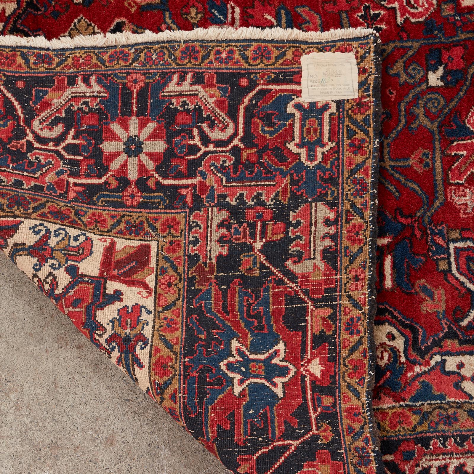 Antiker persischer Heriz Serapi-Teppich im Serapi-Stil im Angebot 11