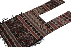 Antique Persian Horse Cover with Colorful Geometric Patterns, from Rug & Kilim
