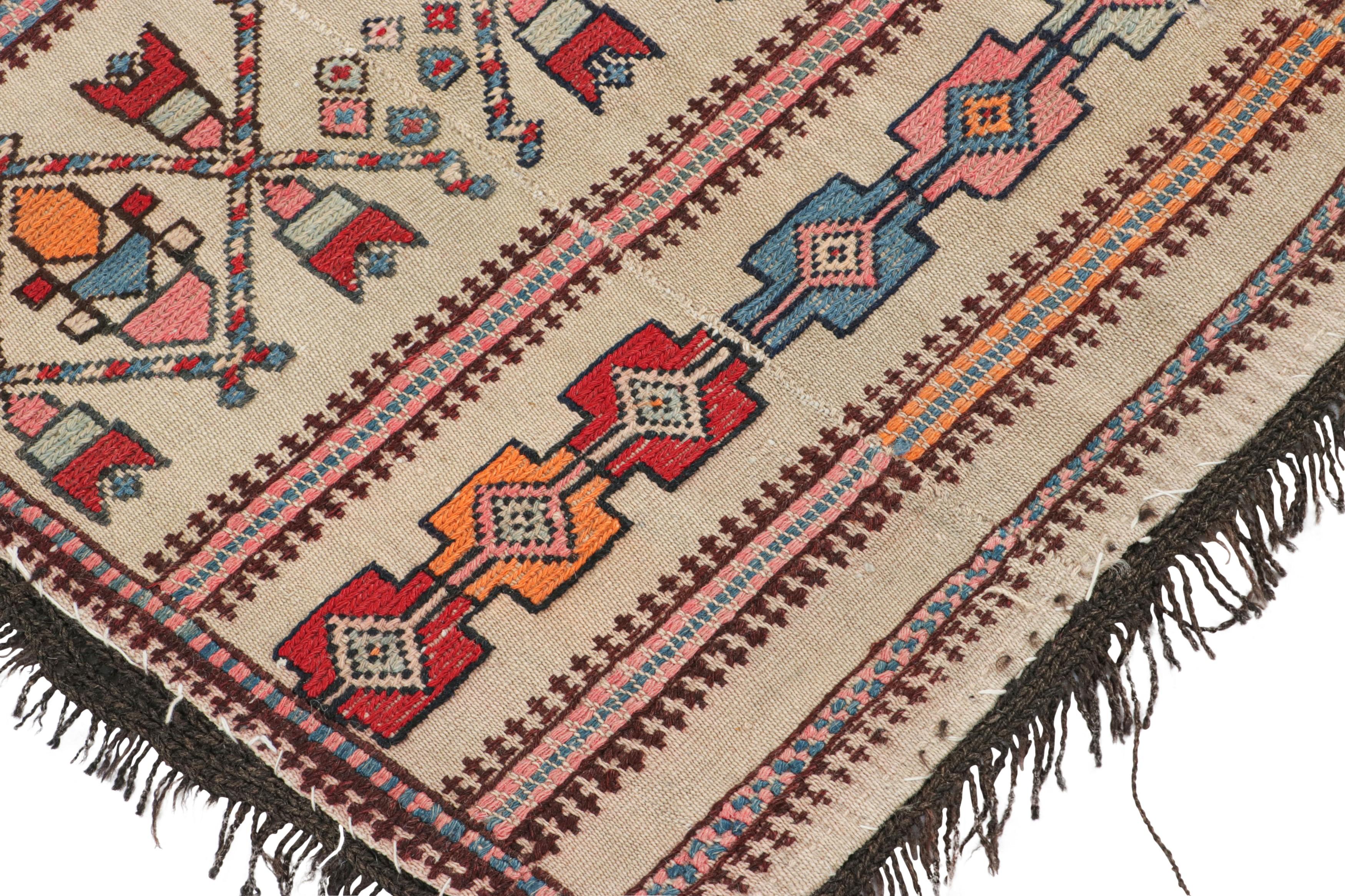 Ancienne couverture de cheval persane à motifs géométriques colorés - Rug & Kilim Bon état - En vente à Long Island City, NY
