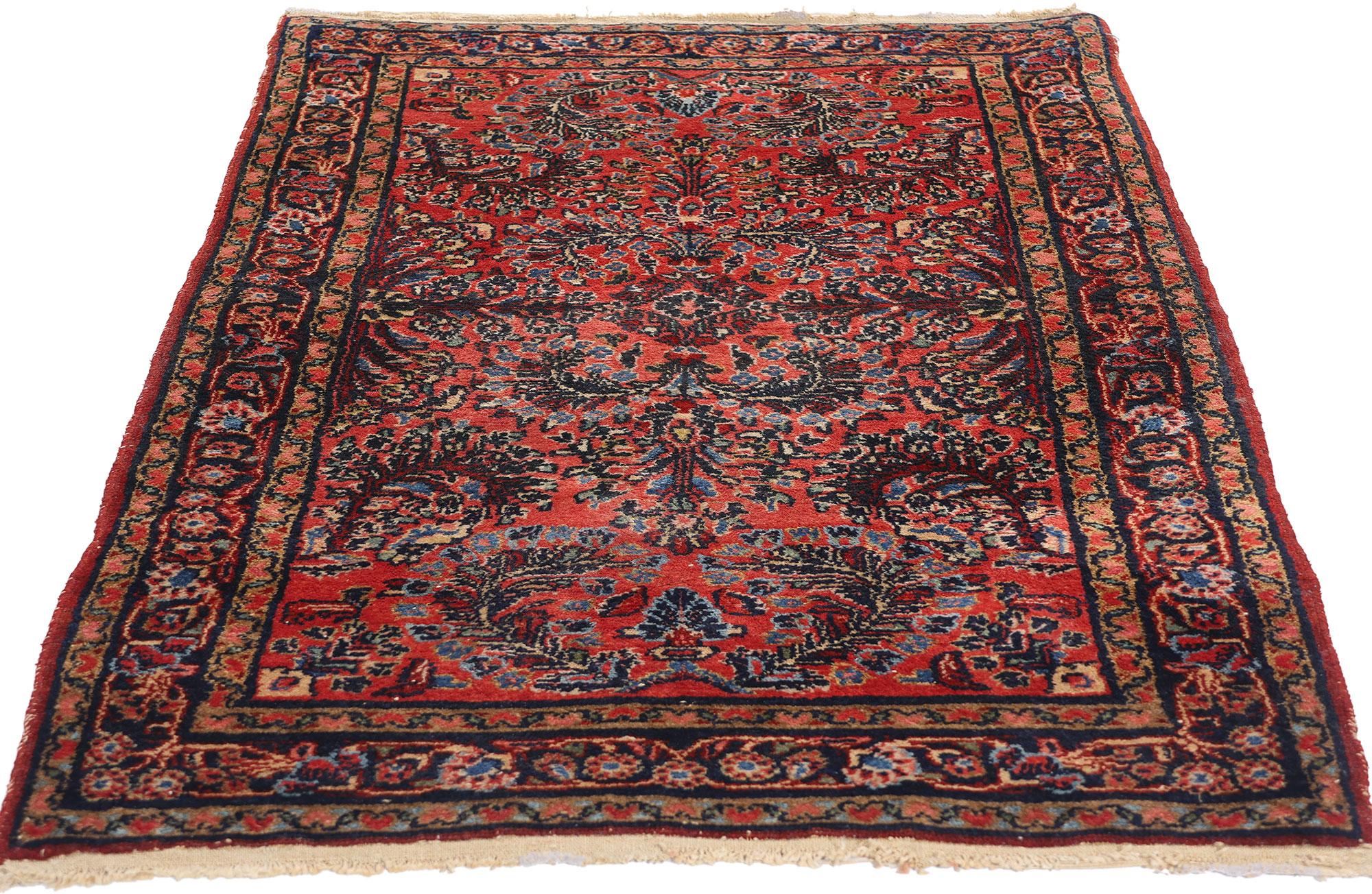 Sarouk Farahan Tappeto antico persiano Hussainabad Hamadan, 02'08 x 04'03 in vendita