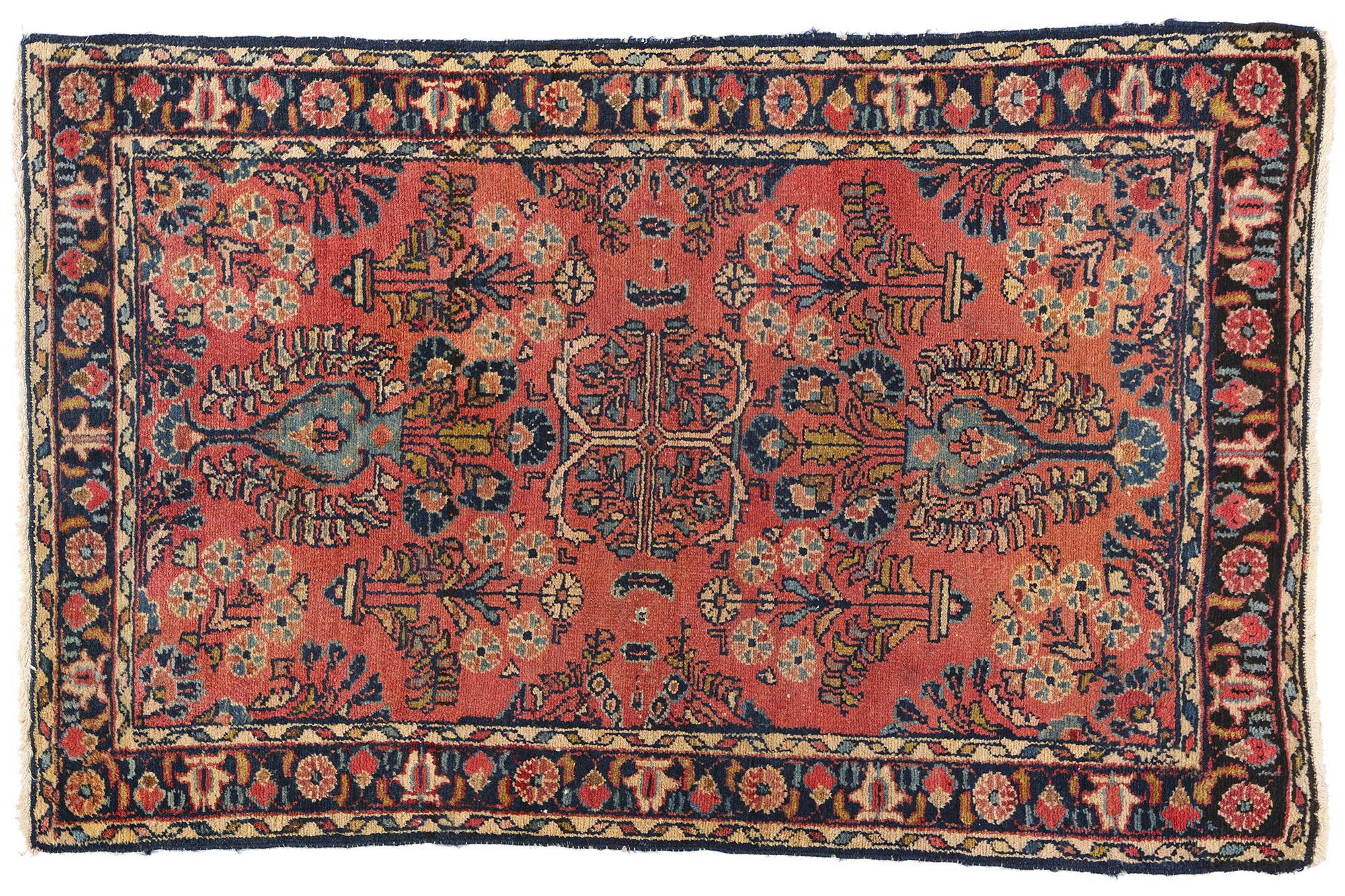 Antique Persian Hussainabad Hamadan Rug For Sale 3