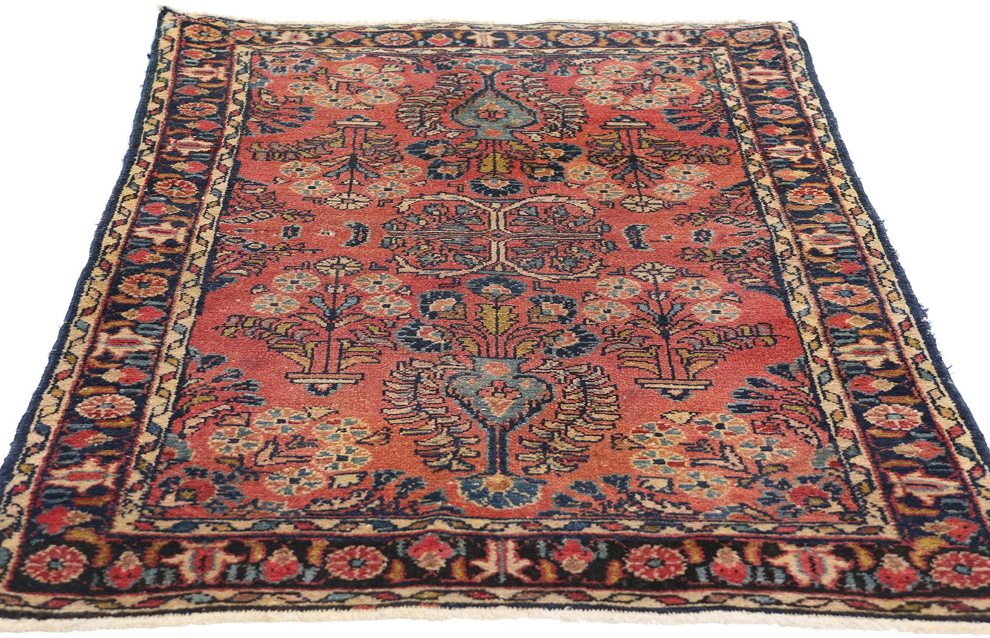 Sarouk Farahan Antique Persian Hussainabad Hamadan Rug For Sale